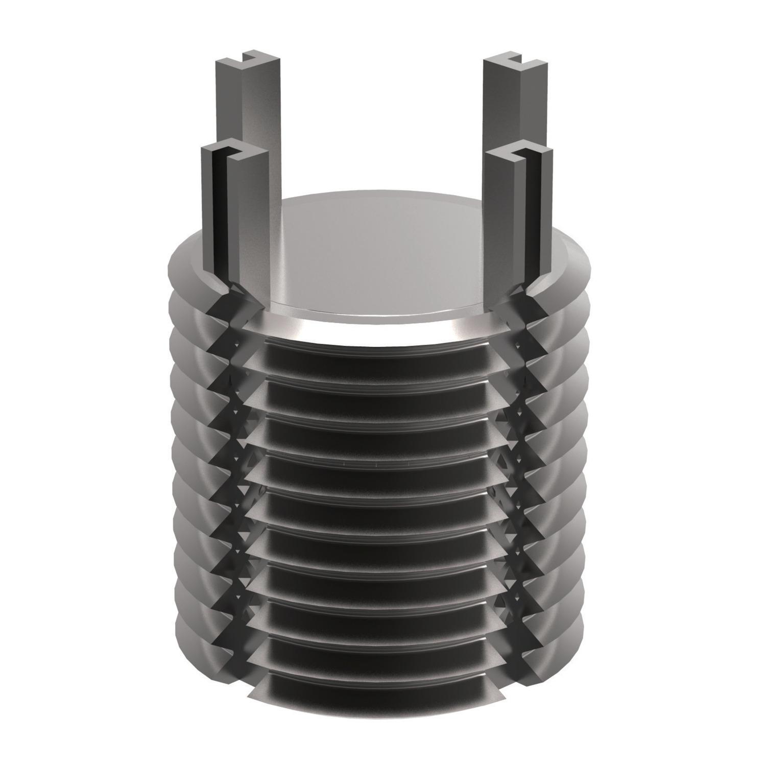 dark grey Solid metric threaded insert